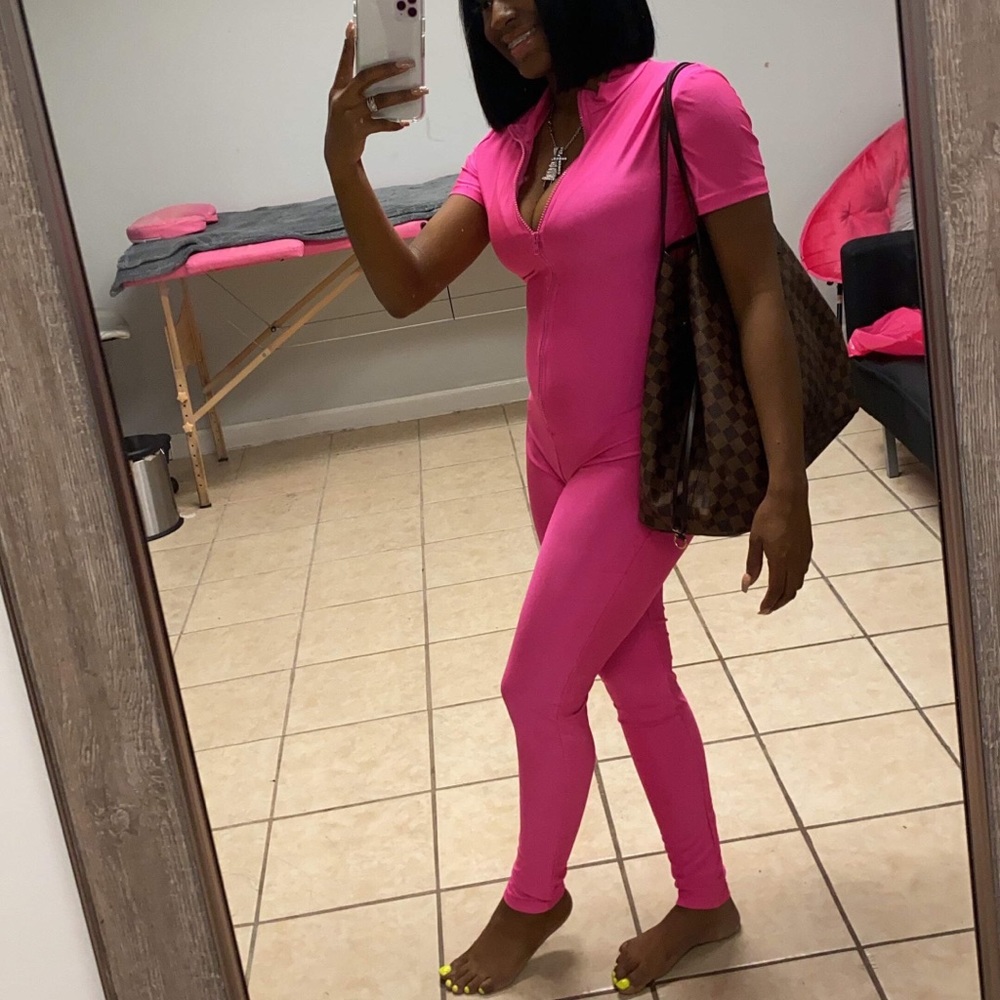 Pink or blue nylon jumper